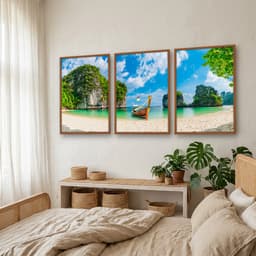 Kit Quadros Decorativos Lago E Montanha