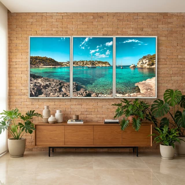 Kit Quadros Decorativos Mar