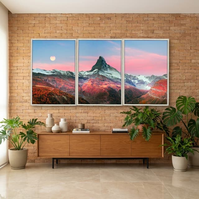 Kit Quadros Decorativos Montanha