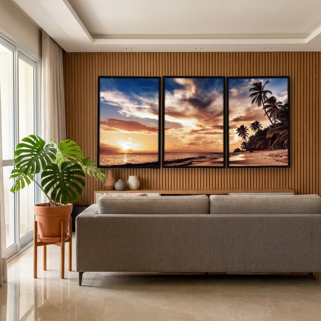 Kit Quadros Decorativos Praia