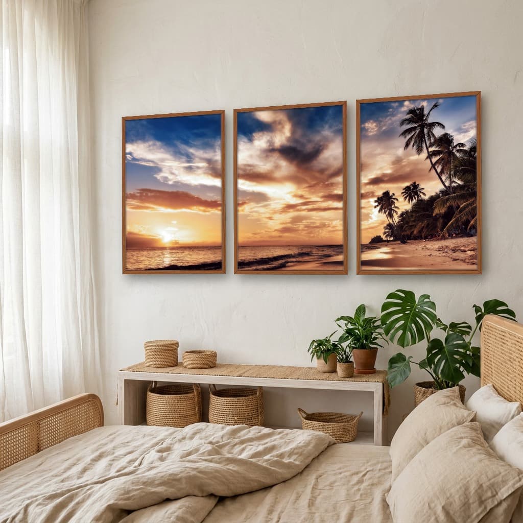 Kit Quadros Decorativos Praia