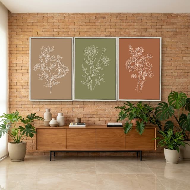Kit Quadros Decorativos Minimalista