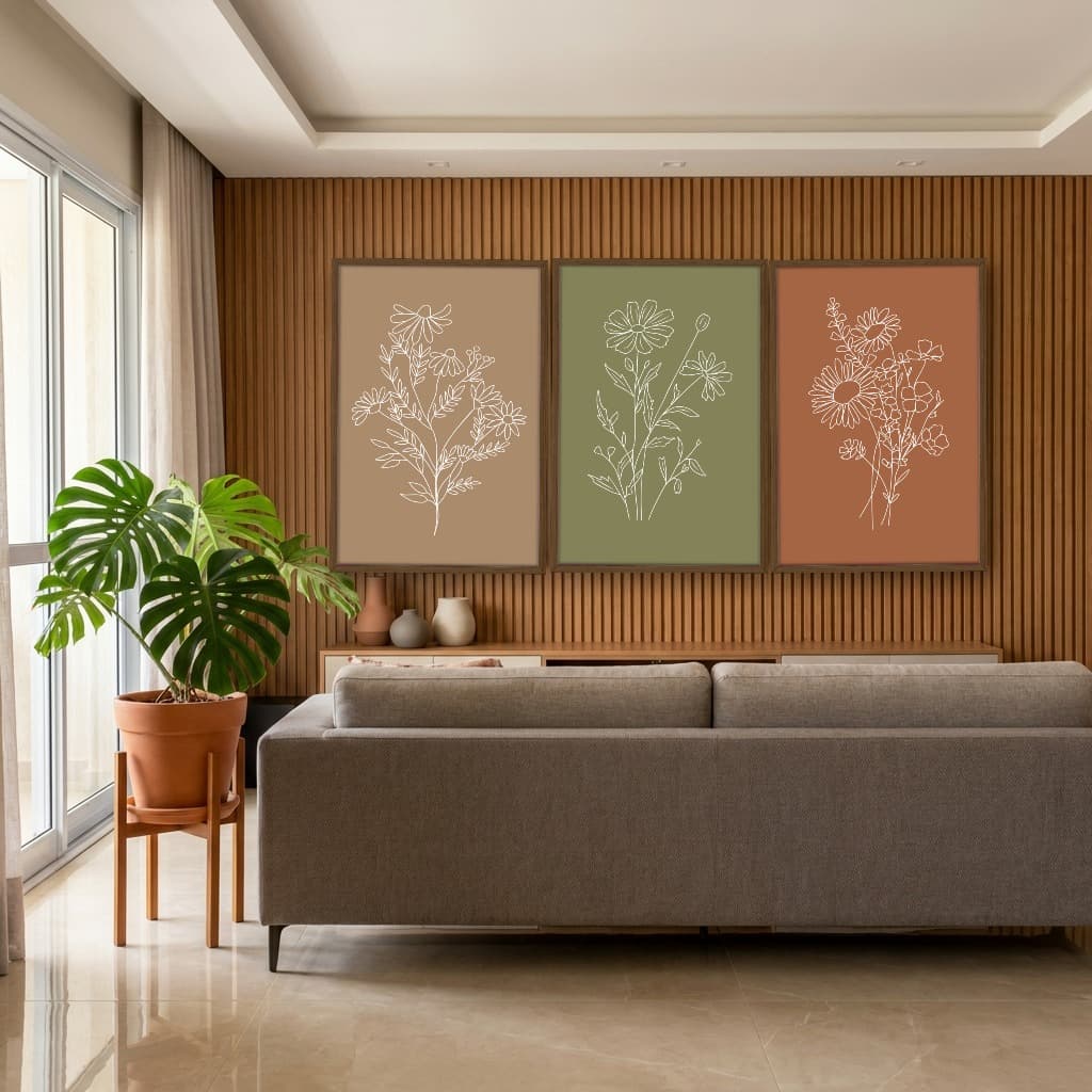 Kit Quadros Decorativos Minimalista