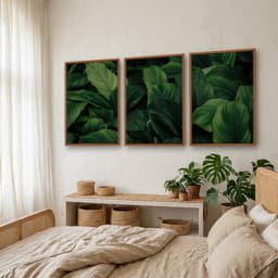 Kit Quadros Decorativos Planta Verde