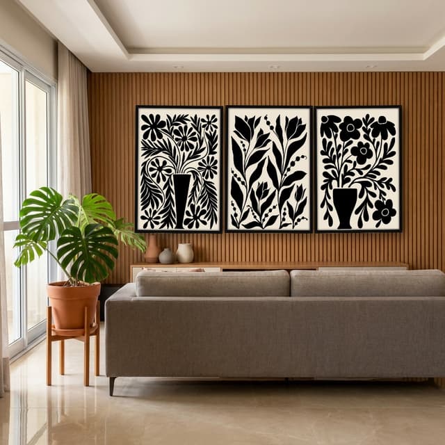 Kit Quadros Decorativos Minimalista