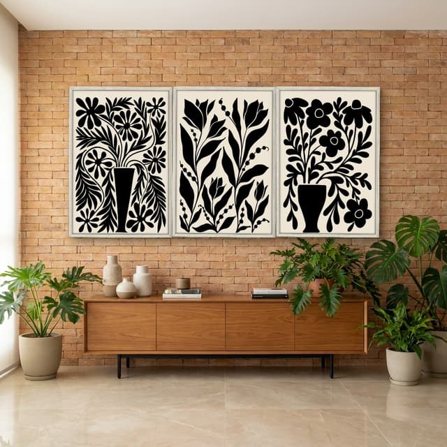 Kit Quadros Decorativos Minimalista