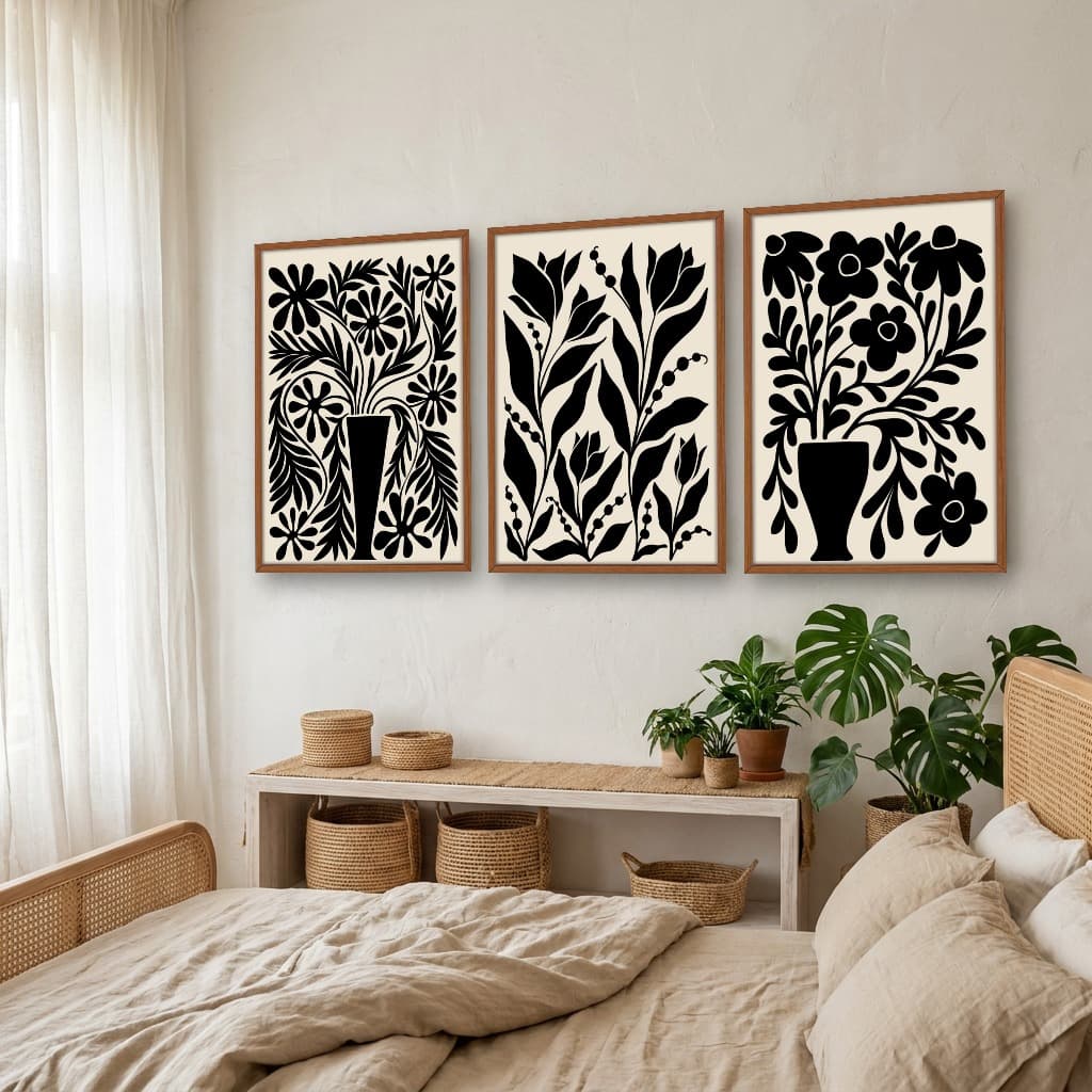 Kit Quadros Decorativos Minimalista