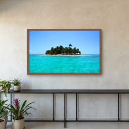 Quadro Decorativo Ilha Mar Azul