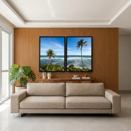 Kit Quadros Decorativos Coqueiro Na Praia