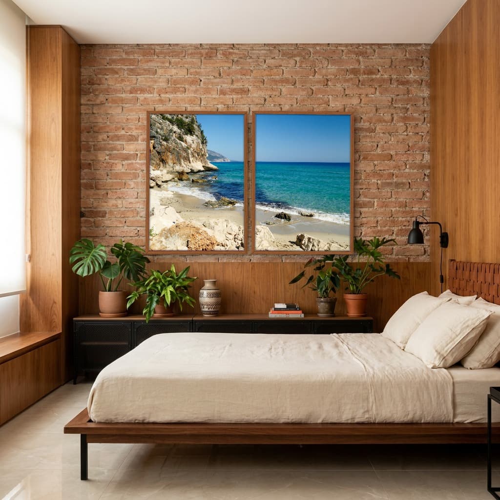 Kit Quadros Decorativos Mar Na Areia