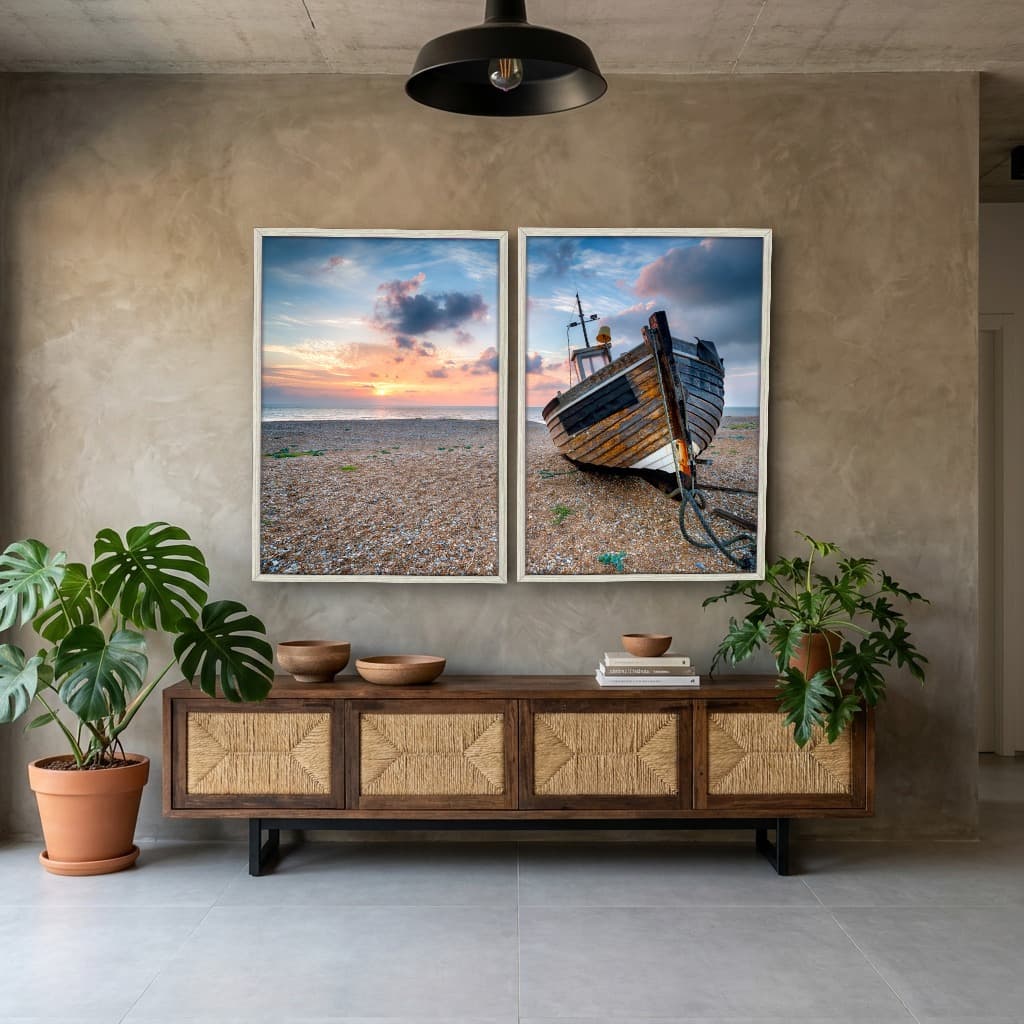 Kit Quadros Decorativos Na Areia