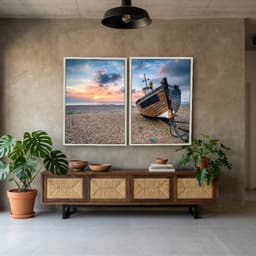 Kit Quadros Decorativos Na Areia