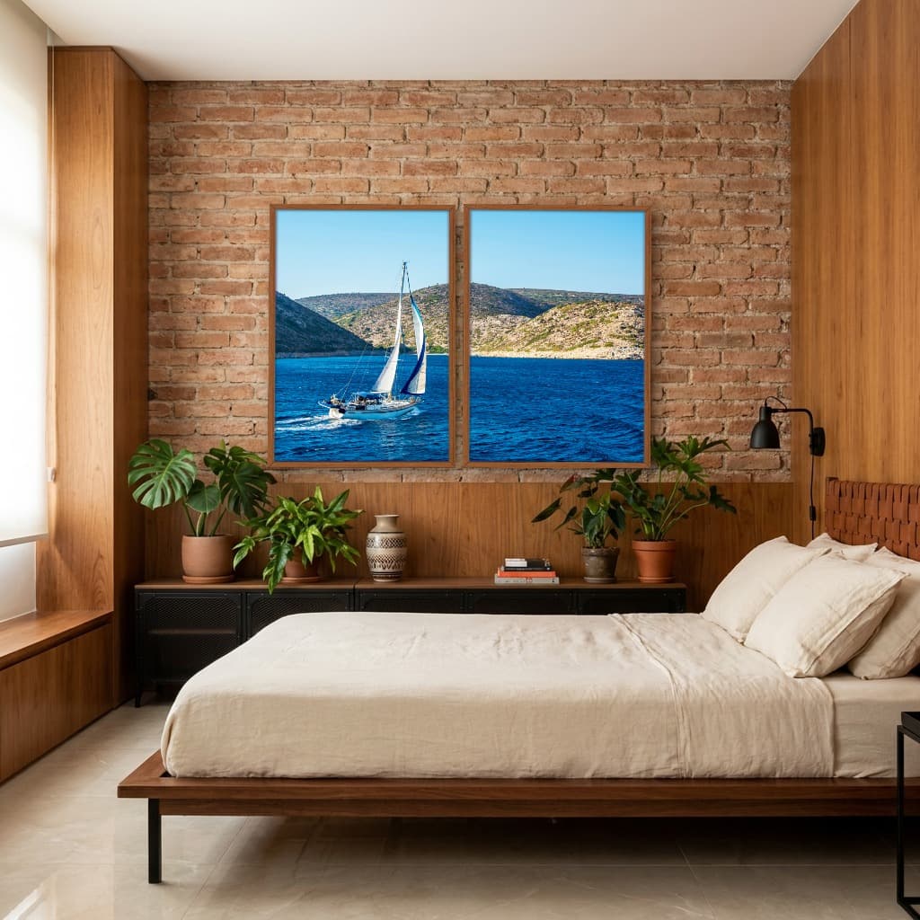 Kit Quadros Decorativos No Mar
