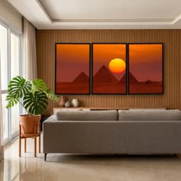 Kit Quadros Decorativos Pirâmide