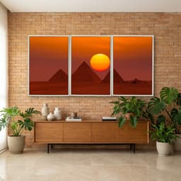 Kit Quadros Decorativos Pirâmide
