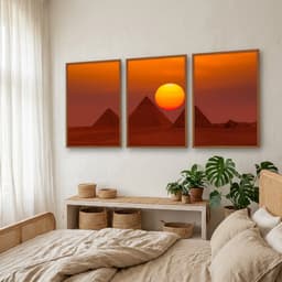 Kit Quadros Decorativos Pirâmide