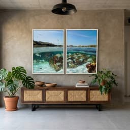 Kit Quadros Decorativos Mar Com Peixe