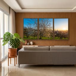 Kit Quadros Decorativos Árvore Branca