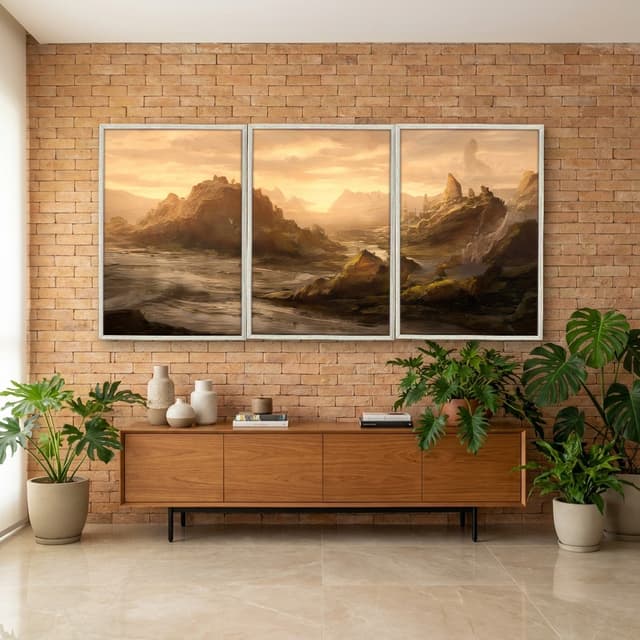 Kit Quadros Decorativos Montanha