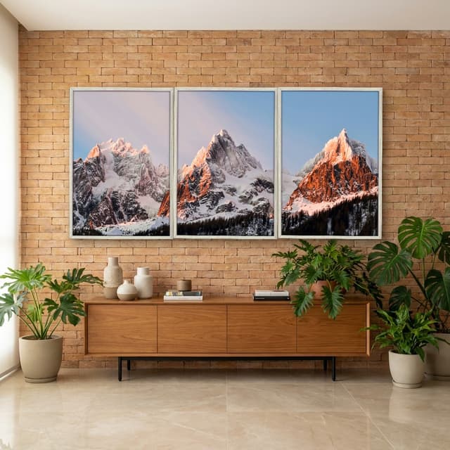 Kit Quadros Decorativos Montanha