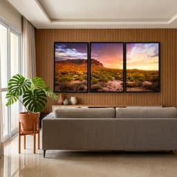 Kit Quadros Decorativos Pôr Do Sol