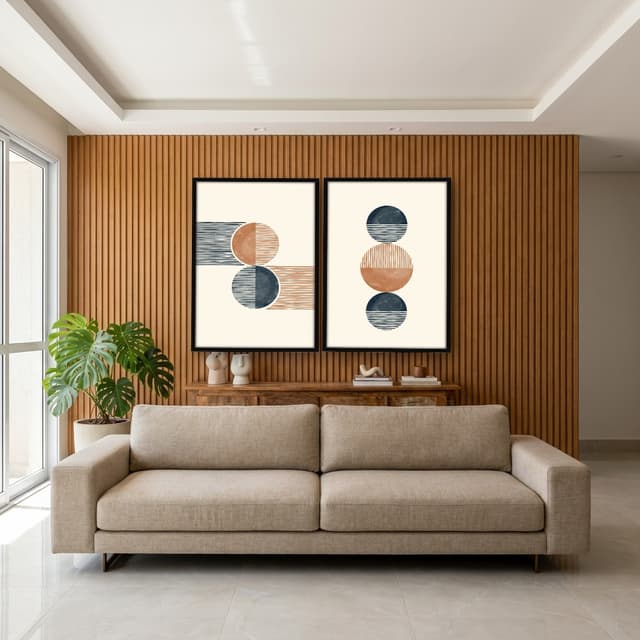 Kit Quadros Decorativos Geométrico