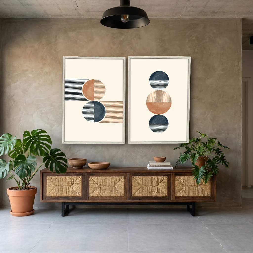 Kit Quadros Decorativos Geométrico