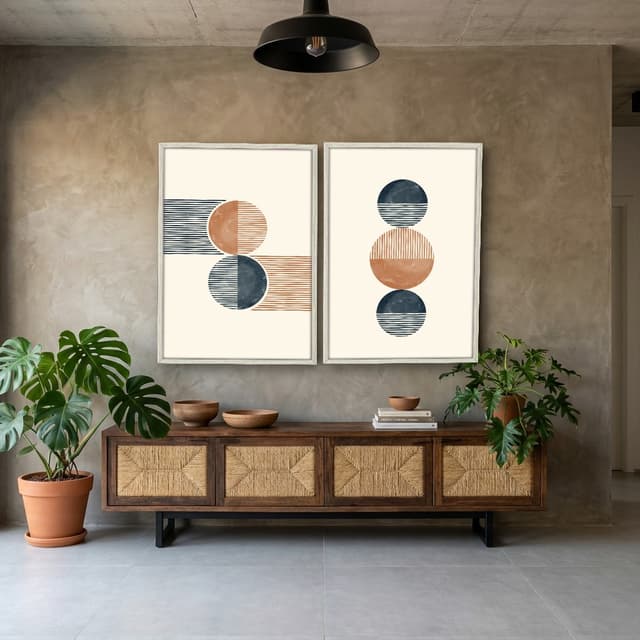 Kit Quadros Decorativos Geométrico
