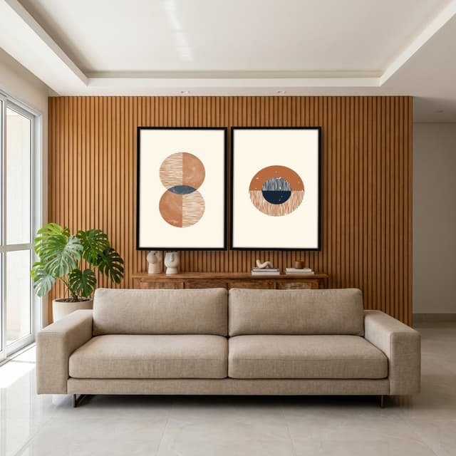 Kit Quadros Decorativos Geométrico
