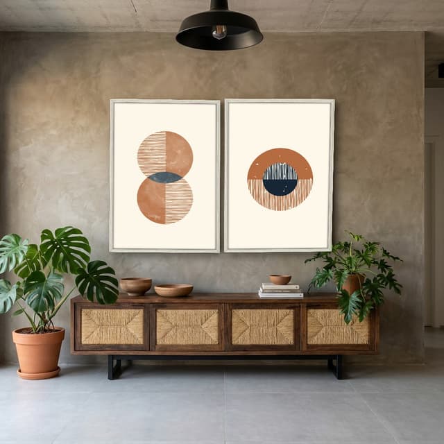 Kit Quadros Decorativos Geométrico