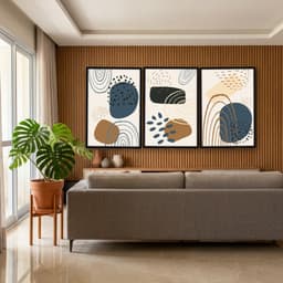 Kit Quadros Decorativos Formas Boho