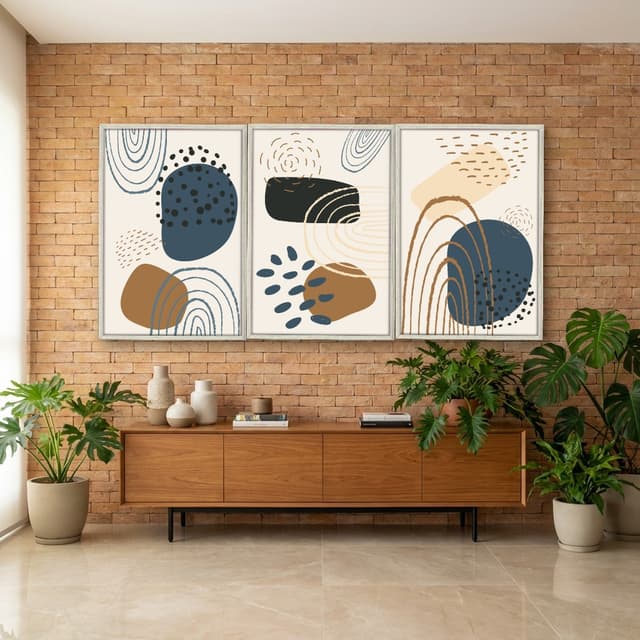Kit Quadros Decorativos Formas Boho