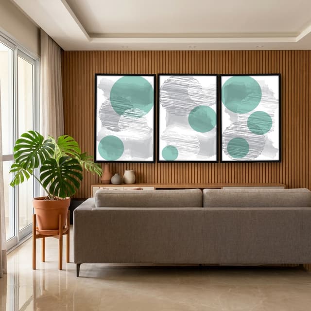 Kit Quadros Decorativos Geométrico