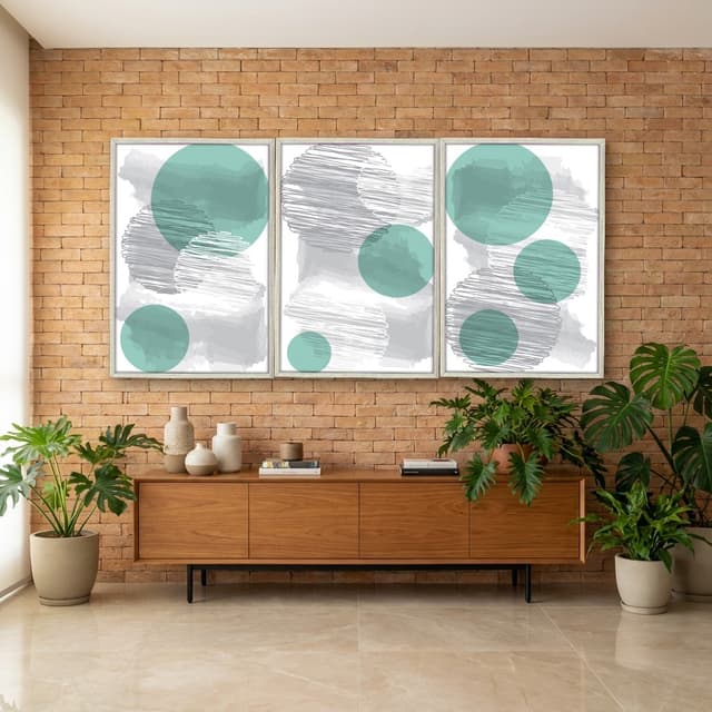 Kit Quadros Decorativos Geométrico