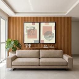 Kit Quadros Decorativos Figuras Geométricas