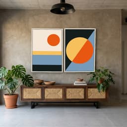 Kit Quadros Decorativos Geométrico