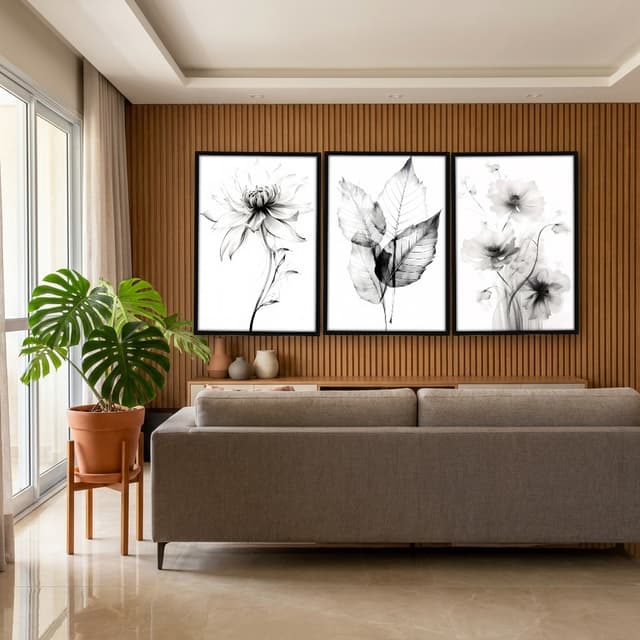 Kit Quadros Decorativos Minimalista