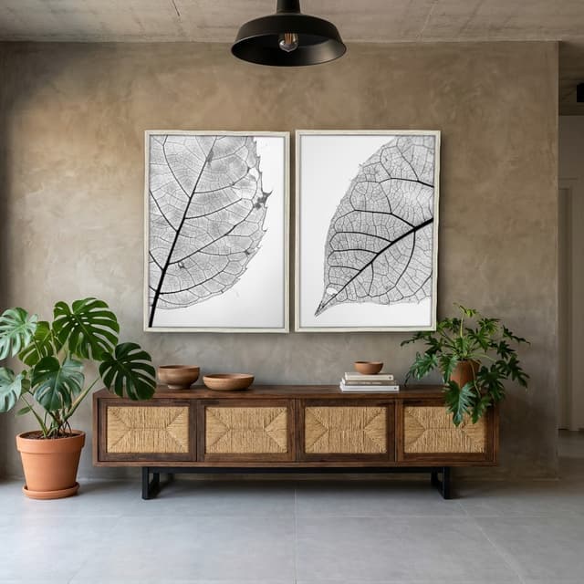 Kit Quadros Decorativos Folha Raio X