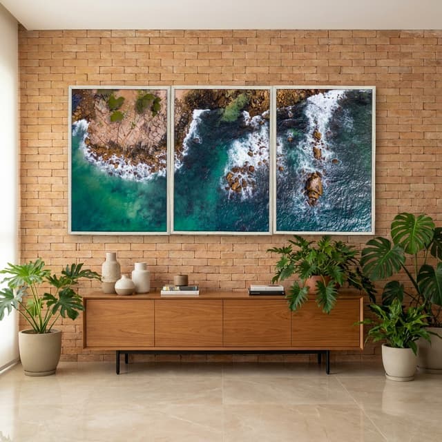 Kit Quadros Decorativos Mar