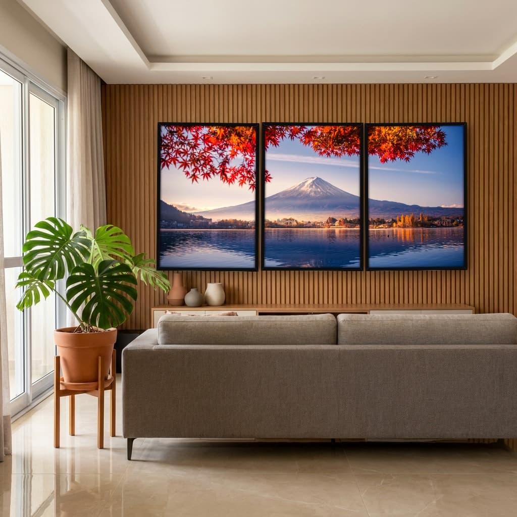 Kit Quadros Decorativos Monte Fuji