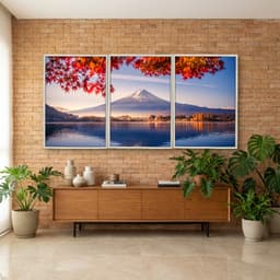 Kit Quadros Decorativos Monte Fuji