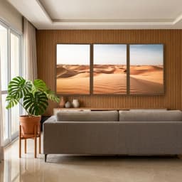 Kit Quadros Decorativos Dunas De Areia