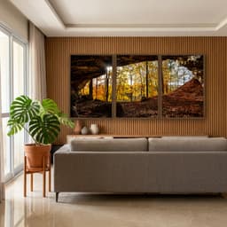 Kit Quadros Decorativos Árvore Laranja