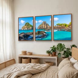 Kit Quadros Decorativos Lago E Montanha
