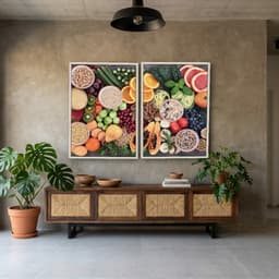 Kit Quadros Decorativos Verduras E Legumes