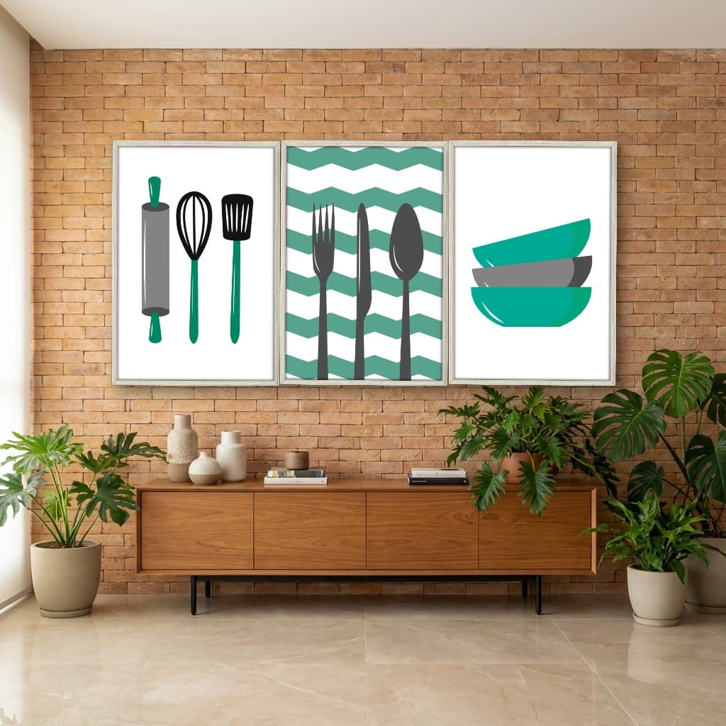 Kit Quadros Decorativos Colheres