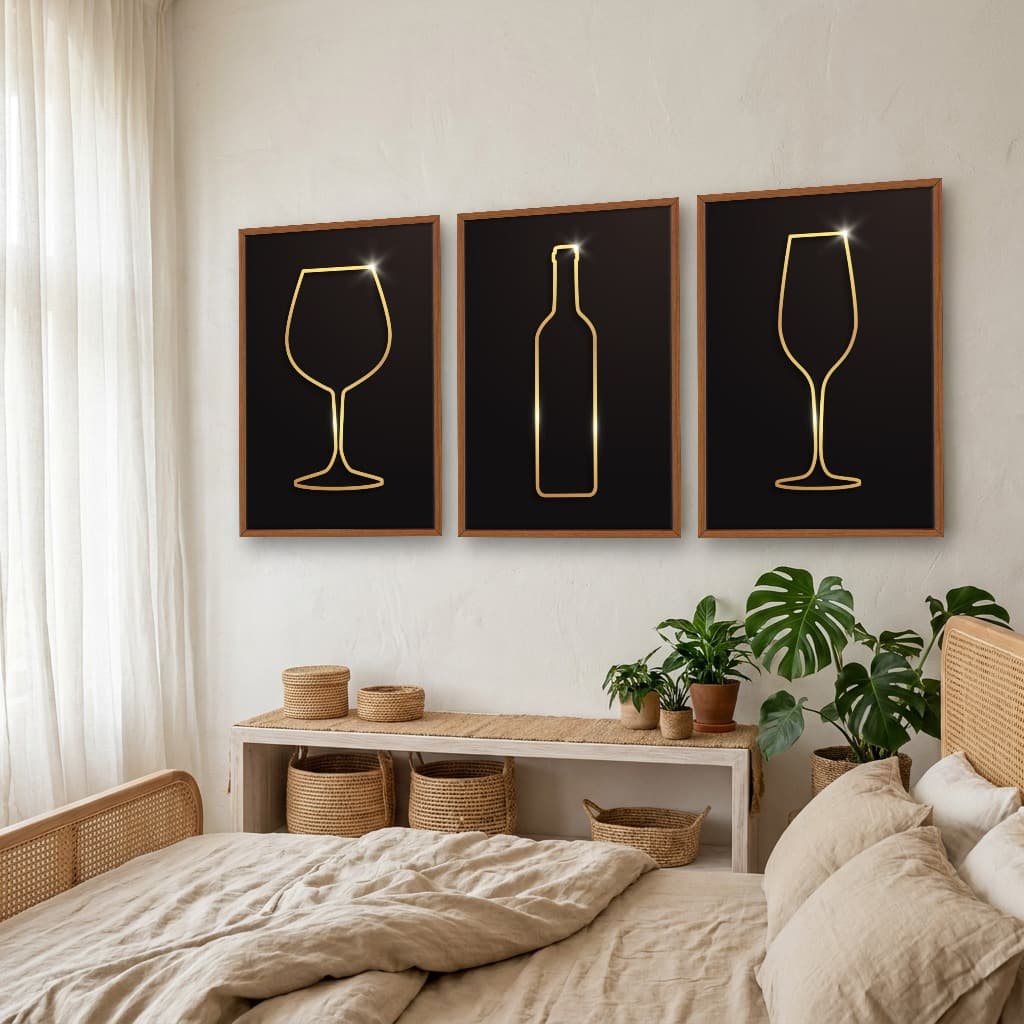 Kit Quadros Decorativos Drink