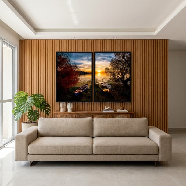 Kit Quadros Decorativos Na Areia