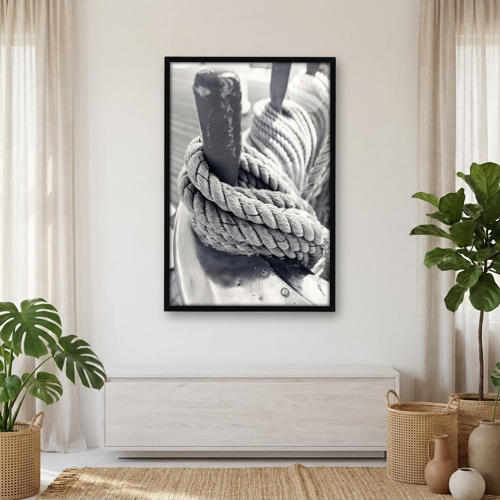 Quadro Decorativo Corda Com Nó