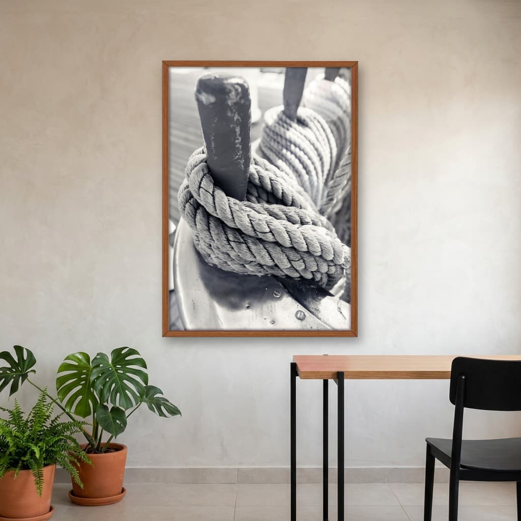 Quadro Decorativo Corda Com Nó